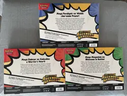 Pokemon TCG Mega Evolution Ascended Heroes Box, Feraligatr, Emboar, Meganium - Image 2