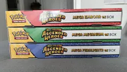 Pokemon TCG Mega Evolution Ascended Heroes Box, Feraligatr, Emboar, Meganium - Image 3