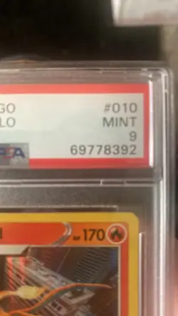 Charizard 010/078 Pokemon GO Holo SWSH PSA 9 MINT #010 - Image 3