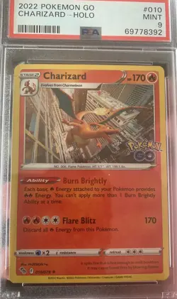 Charizard 010/078 Pokemon GO Holo SWSH PSA 9 MINT #010 - Image 5