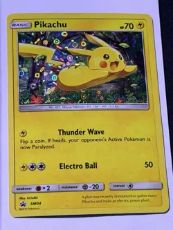 Pikachu SM04 Sm Holo Rare Pokemon General Mills - Image 1