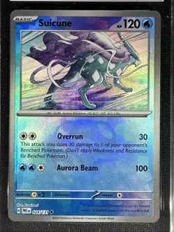 Pokemon Prismatic Evolutions ** SUICUNE ** #24 /131 💎TAG 10💎 MASTER BALL - Image 2
