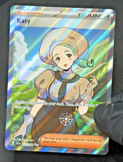 2023 TCG Pokemon #237 Katy 237/198 Holo Full Art Trainer Scarlet & Violet - Image 2