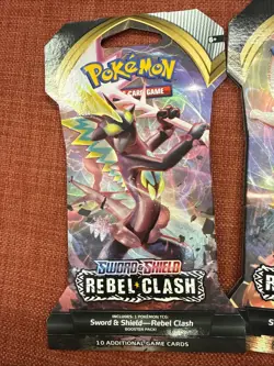 Lot Of 3 Sword And Shield Rebel Clash Pokemon TCG BOOSTER PACKS - Image 2