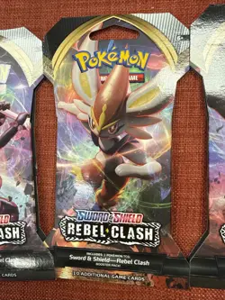 Lot Of 3 Sword And Shield Rebel Clash Pokemon TCG BOOSTER PACKS - Image 3