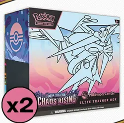 Chaos Rising Pokemon Center Elite Trainer Box x2 (ETB) PRESALE 5/22 - Image 1