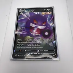Pokemon Gengar V Ultra Rare SWSH08: Fusion Strike 156/264 NM T4495 - Image 1