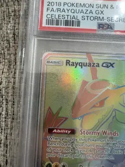 The Pokemon Company Rayquaza GX Celestial Storm Secret Rare 177/168 PSA 9 - Image 2