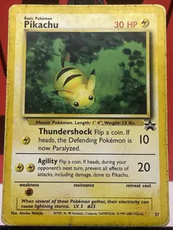 Pikachu 27 Promo Regular 1999 WOTC Pokemon TCG MP - Image 3