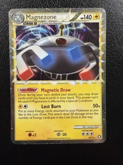 2010 Pokemon Magnezone 96/102 Holo Prime HGSS Triumphant With Swirl🌀 LP - Image 1