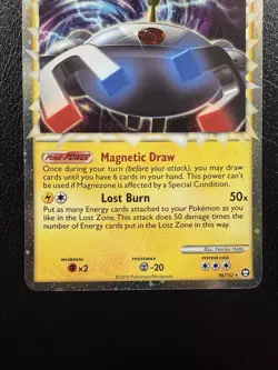 2010 Pokemon Magnezone 96/102 Holo Prime HGSS Triumphant With Swirl🌀 LP - Image 3