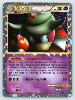 SLOWKING 85/90 PRIME RARE HGSS UNDAUNTED POKEMON HOLO MP - Image 1