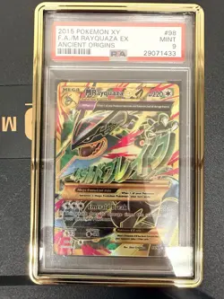 Pokemon TCG Mega M Rayquaza EX Ancient Origins #98 PSA 9 - Image 1