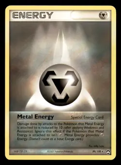 Metal Energy 88/108 Rare Power Keepers Pokemon Moderately Played - Image 1