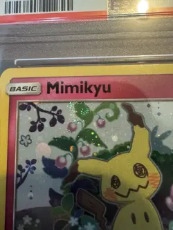 Pokemon Team Up Black Star Promo Mimikyu #SM163 PSA 9 Swirled Up - Image 3