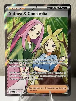 Anthea and Concordia 254/217 Ascended Heroes Pokemon TCG Full Art Trainer - Image 1