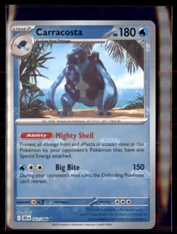 Pokemon Carracosta 023/086 Black Bolt Rare Master Ball Holo - Image 1