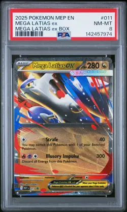 Mega Latias EX 011 Box Mep En-me Black Star Promo Pokemon PSA 8 - Image 1