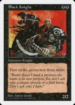 Black Knight Anthologies NM Black Special MAGIC THE GATHERING CARD ABUGames - Image 1