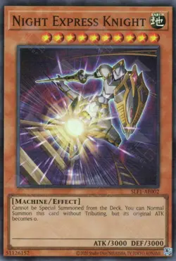 Yugioh Asia English Night Express Knight SLF1-AE002 Super Rare - Image 1