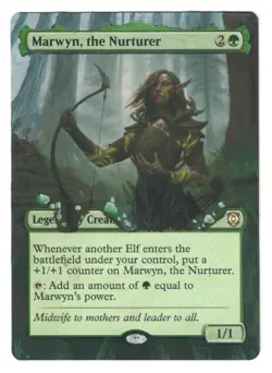 Marwyn The Nurturer Full Altered Art MTG Magic EDH Commander Creature Card - Image 1