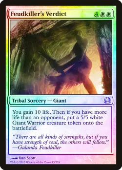 Feudkiller's Verdict FOIL Modern Masters PLD White Uncommon MTG CARD ABUGames - Image 1