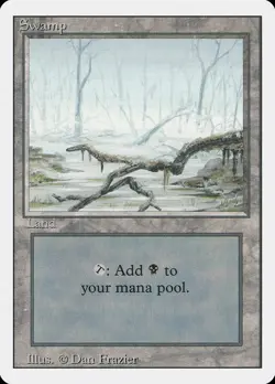 Swamp (A Light) Revised NM Basic Land MAGIC THE GATHERING MTG CARD ABUGames - Image 1