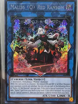 Maliss Q Red Ransom MP25-EN125 Prismatic Secret Rare 1st Ed. Yugioh - Image 1