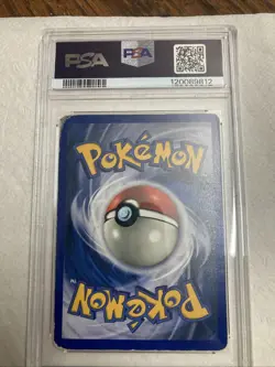 Pokemon TCG Hitmonchan Base Set Holo Unlimited Rare Card 7/102 PSA 1 - Image 2