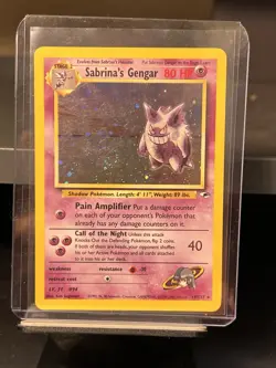 Pokemon Sabrina's Gengar 14/132 Gym Challenge Holo Rare Wizards 2000 Card - Image 1