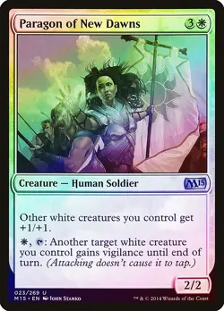 Paragon of New Dawns FOIL Magic 2015 / M15 NM White Uncommon MTG CARD ABUGames - Image 1