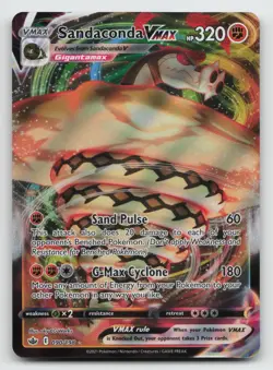 Sandaconda VMAX 090/198 Pokemon Evolving Skies Sword Shield Ultra Rare Card NM - Image 1