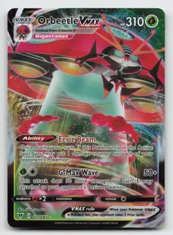 Orbeetle VMAX - 021/185 - Pokemon Vivid Voltage Sword Shield Ultra Rare Card NM - Image 1