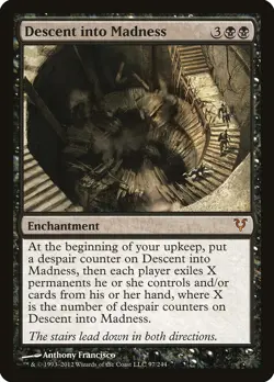 Descent into Madness Avacyn Restored PLD Black Mythic Rare MTG CARD ABUGames - Image 1