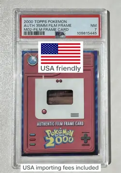 Pokemon TOPPS 2000 the movie - Authentic film frame card - Slowking Ash - PSA7 - Image 1