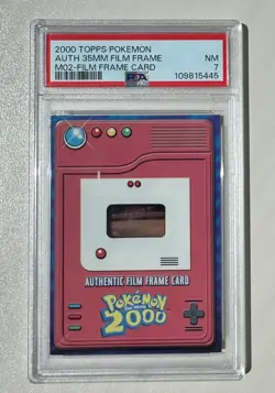 Pokemon TOPPS 2000 the movie - Authentic film frame card - Slowking Ash - PSA7 - Image 2