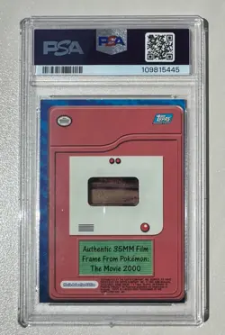 Pokemon TOPPS 2000 the movie - Authentic film frame card - Slowking Ash - PSA7 - Image 4