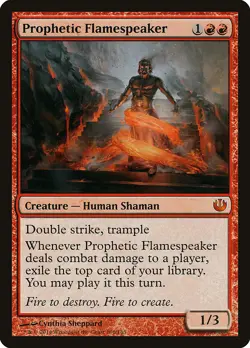 Prophetic Flamespeaker Journey into Nyx NM Red Mythic Rare MAGIC CARD ABUGames - Image 1