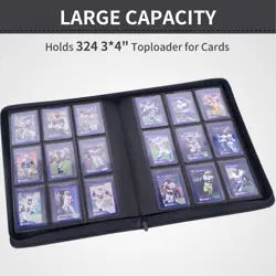 Toploader Binder Holds 324 Toploaders 9 Pockets Top Loader Binder for Cards S - Image 2