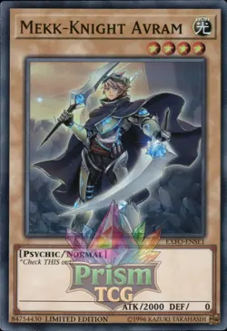 Mekk-Knight Avram super rare EXFO-ENSE1 Yugioh - Image 1