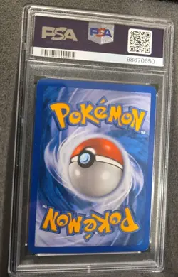 POKEMON CARD CHINCHOU REVERSE HOLO 49 EX POWER KEEPERS #49 GRADED PSA 7 POP 4 - Image 3