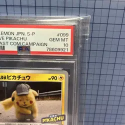 Detective Pikachu PSA10 Wrinkly Face Movie Promo Rare Pokemon Card - Image 3