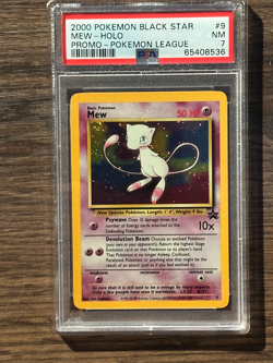 2000 Pokemon Black Star Mew Pokemon League Promo PSA 7 PSA # 65408536 WITH SWIRL - Image 2