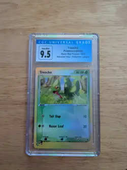 Pokemon 2003 Black Star Promo Treecko #003 Reverse Holo CGC 9.5 10 Blue Label - Image 1