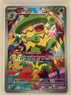 Ludicolo 095/094 Illustration Rare Phantasmal Flames Pokemon NM - Image 1