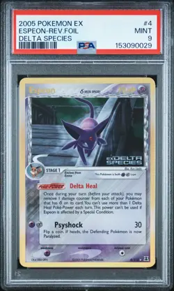 Espeon [Reverse Holo] #4 Pokemon Delta Species PSA 9 - Image 1