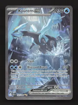 Kyurem ex - 165/086 165/086 Holo SV: Black Bolt Pokemon NM - Image 1