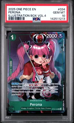 One Piece - Illustration Box Vol. 4 - Perona - OP09-034 - Alternate Art - PSA 10 - Image 1