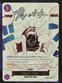 One Piece Gear Two Alt Art OP11-080 A Fist of Divine Speed - Image 1