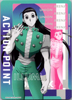 Union Arena HxH Illumi #AP05 Action Point AP NM Card Trading TCG - Image 1